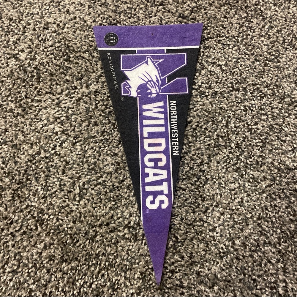 Northwestern Wildcats 8.75” Mini Felt Pennant NCAA Rico Tag Express
